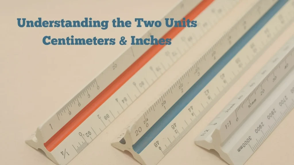 Understanding the Two Units Centimeters and Inches