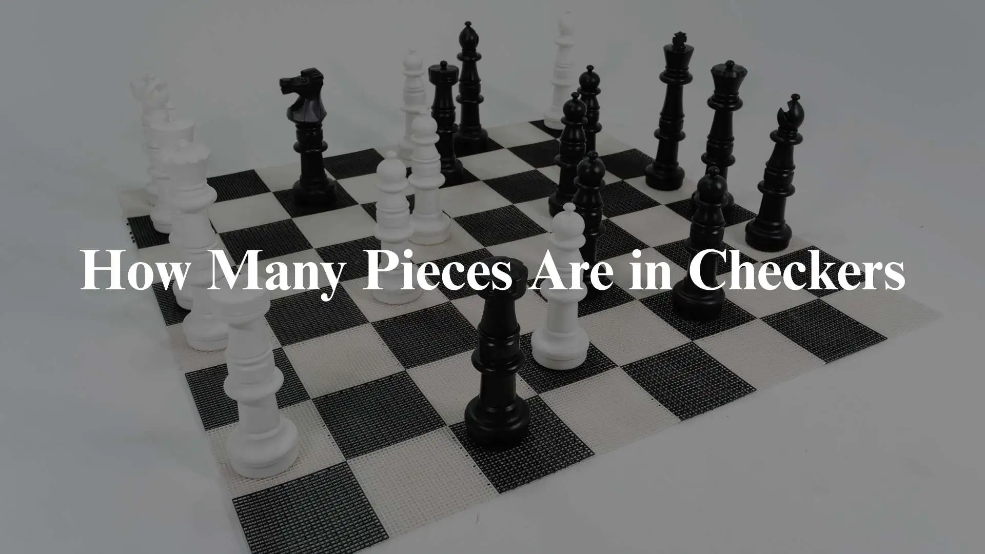 How Many Pieces Are in Checkers