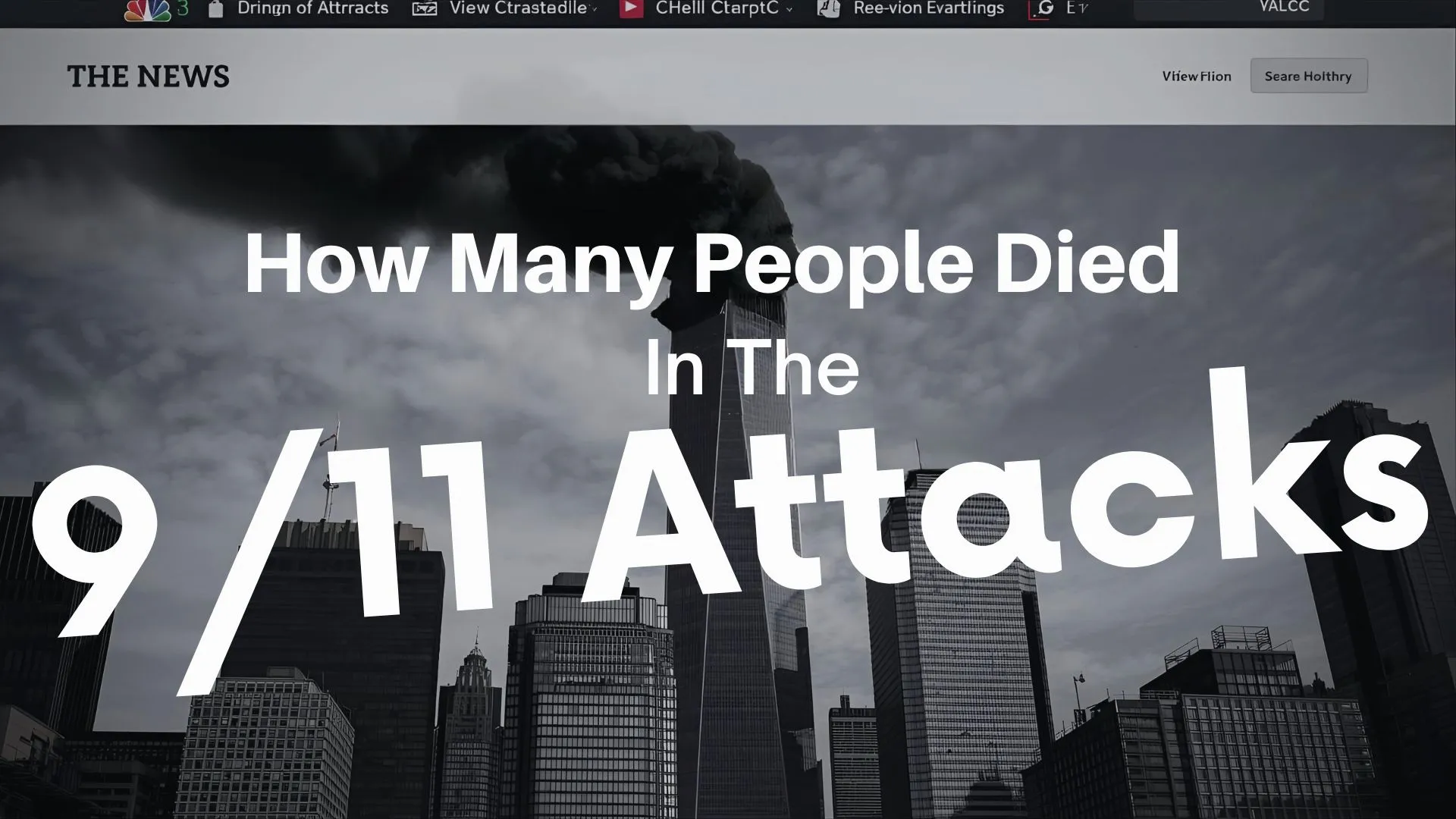 How Many People Died in the 9/11 Attacks